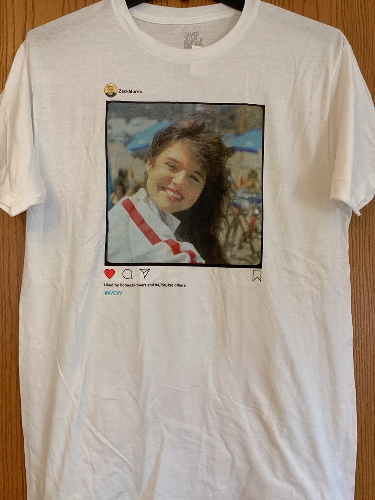 Saved By The Bell – Kelly Kapowski – White Shirt – NWT – Ripple Junction – L
