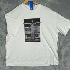 Adidas Originals Bruce Lee Kareem Abdul-Jabbar Icon Tee White Mens Large NEW