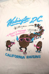 Vintage 80’s California Raisins Tshirt Washington Dc Men’s Size S Made In USA SS