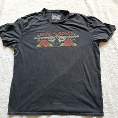 Guns N’ Roses Faded Black Graphic Tee Rock Band T-Shirt XXL lucky Brand Grunge