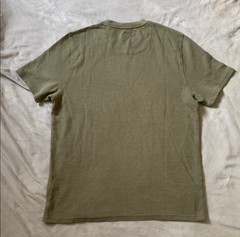 Common People Ottoman Textured Shirt Garment Dye Relaxed Fit Green Ribbed XL NWT