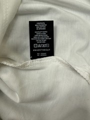 CUTS Clothing Men’s Henley Split-Hem Long Sleeve Large White NWOT