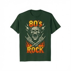 80s Rock Vintage Skull Retro Music Band Gift T-Shirt