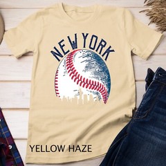 Vintage Downtown New York City Skyline Baseball Lover Gift Unisex T-shirt