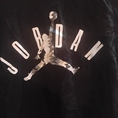 Jordan shirt size small men’s short sleeve t-shirt black with the gray and white