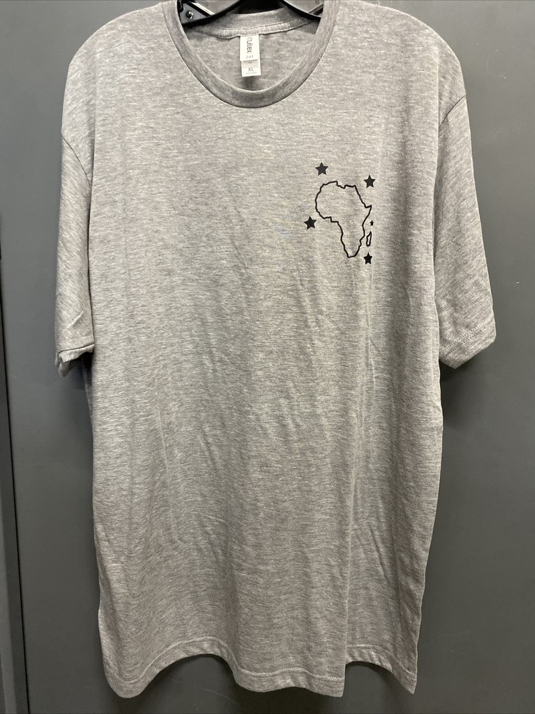 Tultex 241 Grey Tee Unisex XL “Muzungu Safari & Outdoor Tours”