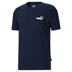 PUMA Essentials Crew Neck Short Sleeve T-Shirt Mens Blue Casual Tops 67746306
