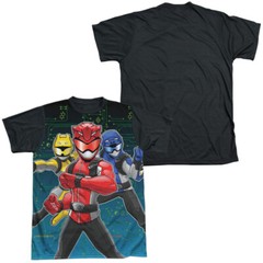 POWER RANGERS BATTLE STANCE Licensed Adult Men’s Graphic Tee Shirt SM-3XL
