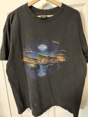 Rare Harley Davidson Mens Sz XL FAIRBANKS ALASKA OUTPOST Wolf DOUBLE SIDED