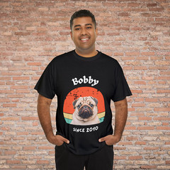 Customise Your Pet Photo Unisex T-shirt – Retro Vintage Style