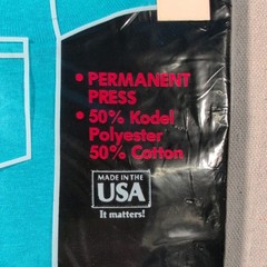 Vintage Pocket T-Shirt M 38-40 Blue Single Stitch New Sealed Deadstock USA, NOS