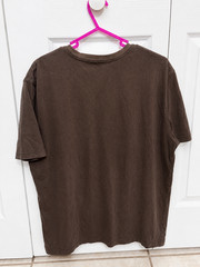 Roundtree & Yorke Brown Pocket T Shirt Mens Large Short Sleeve Casual Tee
