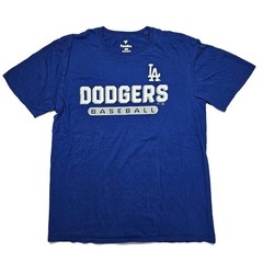 Fanatics Los Angeles Dodgers LA MLB Baseball T Shirt Blue Large L