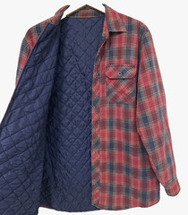 L/XL Vtg 90s Faded Plaid Flannel Distressed Skate Punk Grunge Rock Jacket Shirt