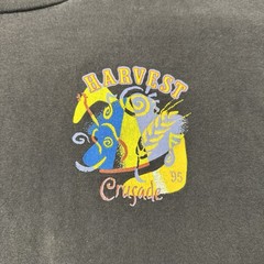 VTG 1995 Harvest Crusade T-Shirt Men’s Size XL Black Single Stitch Graphic Tee