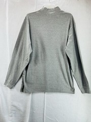Naturalife Mens Cotton Rayon Light Grey Large Mock Neck Turtleneck NWT