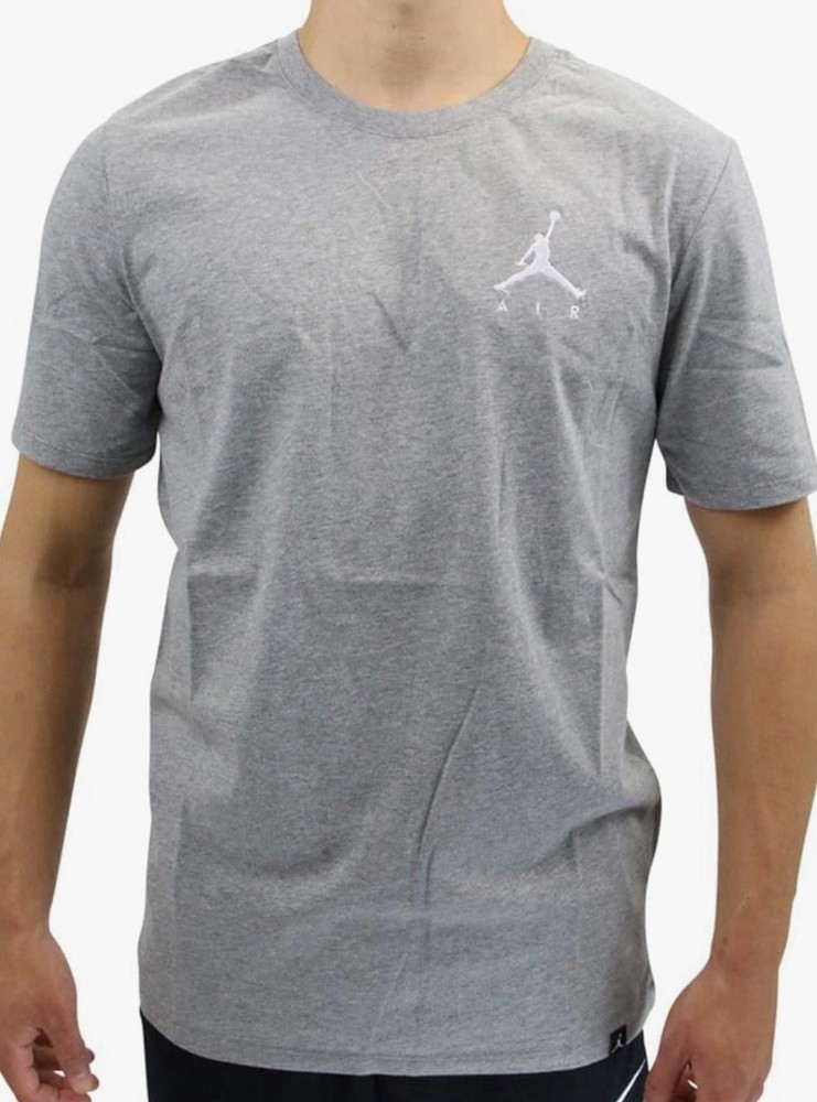 Size XXL – Nike Jordan JSW Jumpman Air Embroidered Shirt, Grey/White Tshirt