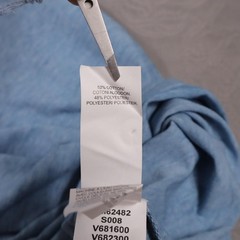 New Lucky Brand Henley Shirt Mens XL Blue Venice Burnout Long Sleeve Jersey Knit