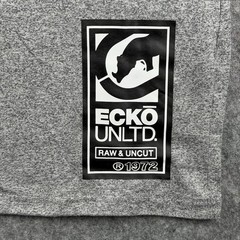 Ecko Unltd Shirt Mens XL Gray Marled Short Sleeve Logo Streetwear New With Tags