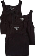 Men’S 3-Pack Cotton Square Neck Undershirt Tank Top