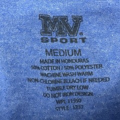 MV Sport T-Shirt Men M Blue Graphic Print Robert Moses ..#31035