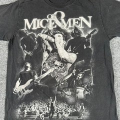 Of Mice & Men T Shirt Mens Size L Black Band Graphic Short Sleeve Metalcore Rock