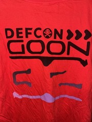 2024 Defcon 32 “Goon” Staff T-Shirt Graphic Red/Purple/Black Size XL RARE HTF