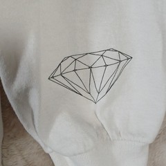 Diamond Supply Co Mens White Long Sleeve Graphic T-Shirt Hardware Heavyweights L