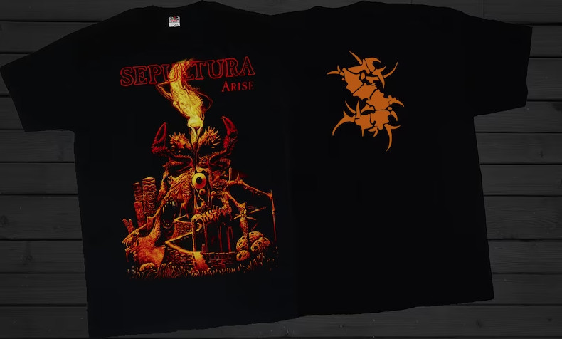 New Dtg/Dtf printed T-shirt – SEPULTURA- ARISE- size- S,M,L,XL,2-3-4-5-6-7XL