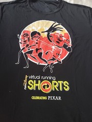 Run Disney Parks The Incredibles Shirt Mens Large Pixar Virtual Running Shorts