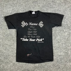 TND T-Shirt Mens Size M Black Take Your Pick Funny Quote Graphic Tee Retro Style