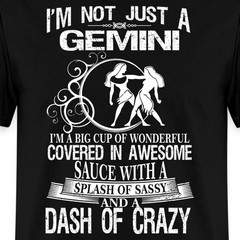 Sassy Gemini Zodiac Signs Humor Men’s T-Shirt