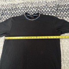 Oakley Shirt Black Performance Mock Neck Logo Long Sleeve Custom Fit Size M Y2K
