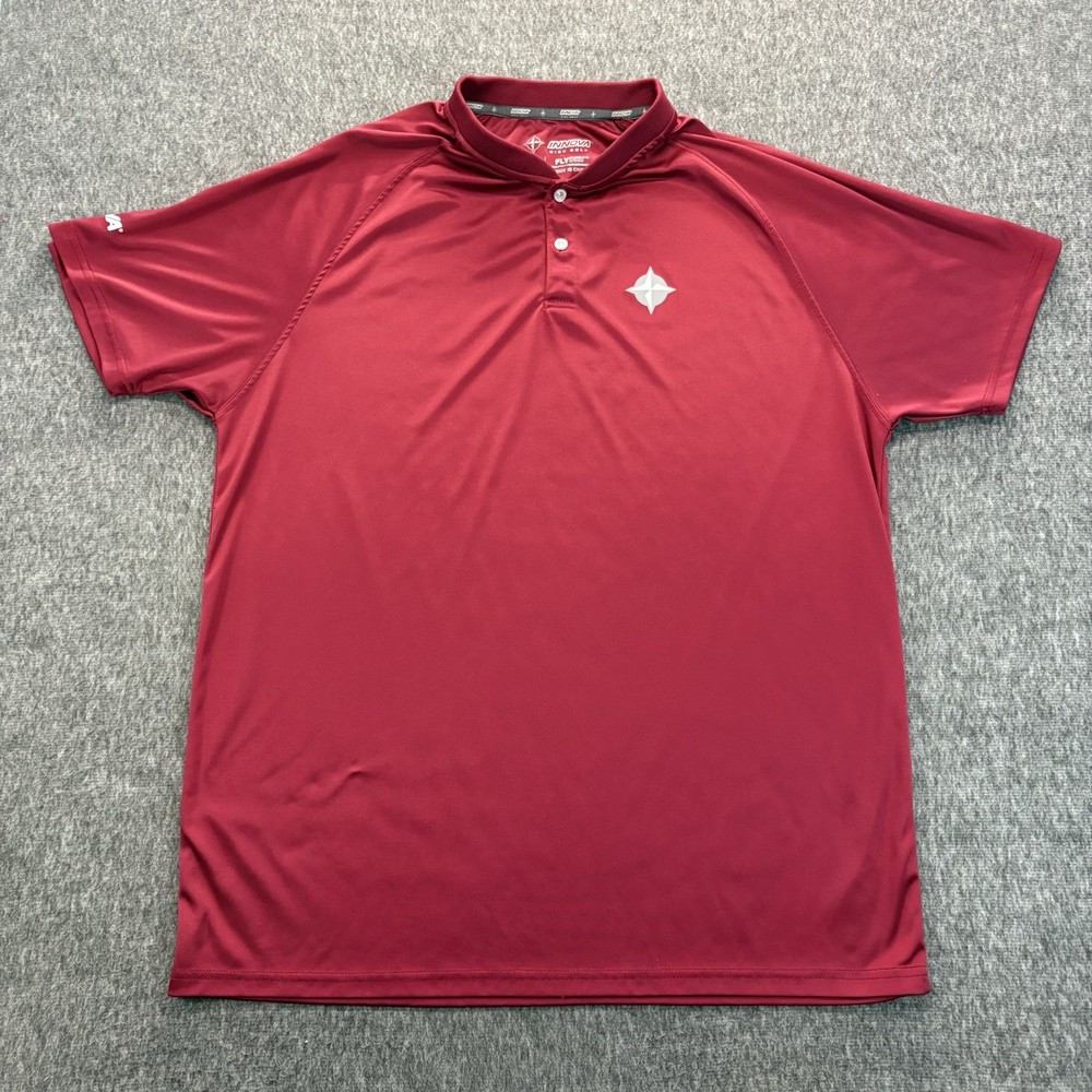 Innova Disc Golf Fly Dry Frisbee Shirt Men XL Lightweight Stretch Blade Collar