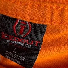 ICEOUT Secure The Bag Shirt Mens L Orange Funny Money Graphic Statement Tee