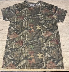 Mossy Oak Camo T-Shirt Mens Medium & Black T-Shirt Cotton/Polyester Moisture Wck