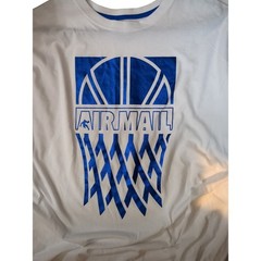 NWT AND1 Air Mail Basketball T-Size 3XL White Shimmering Blue, Score The Hook-Up