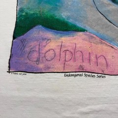 Vintage 90s Don’t Say Goodbye Dolphin Endangered Species Series T-Shirt – XL