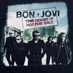 Bon Jovi This House Is Not For Sale Tour 2016 T Shirt Large Hard Rock Tee Black
