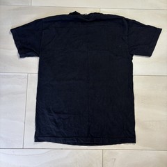 Famous Stars & Straps Script Logo T Shirt Black Red Medium Y2K