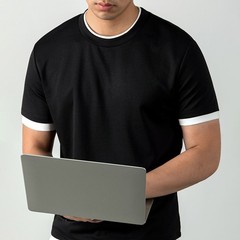 Loose Fit Pure Color Men’s Short Sleeve T-Shirt for Daily Club Home Use
