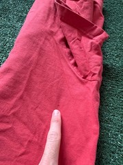 Life Is Good Shirt Mens 3XL Red Crusher Happy Hour Camping Dog Graphic Tee Flaw