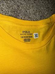 Polo Ralph Lauren Yellow T Shirt Mens 2XB Jersey Crewneck Short Sleeve