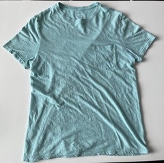 Goodfellow & Co Mens Medium Standard Fit Short Sleeve Pocket Cotton T Shirt Blue