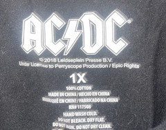 AC/DC Ballbreaker Tour Shirt 1X Heavy Metal Band Graphic Tee Lightning Women HTF