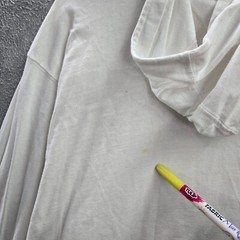 AND1 Men Shirt XL White Hooded Logo Basketball Show Graphic Long Sleeve READ