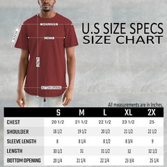 Mens Cotton Plain Essential Basic Scoop Extended Tee Scallop Tshirt