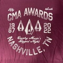 CMA Music Festival 2022 Nashville TNBurgundy T Shirt Country Music Mens Size XL
