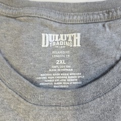 Duluth Trading Co T-Shirt Men’s 2XL Gray Relaxed Fit Longtail Casual Tee Comfort