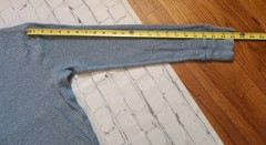 Ralph Lauren RRL Henley Shirt Blue M Thermal Long Sleeve